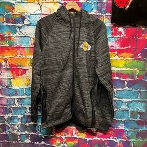Lakers Fleece Hoodie L Zip Up NWT